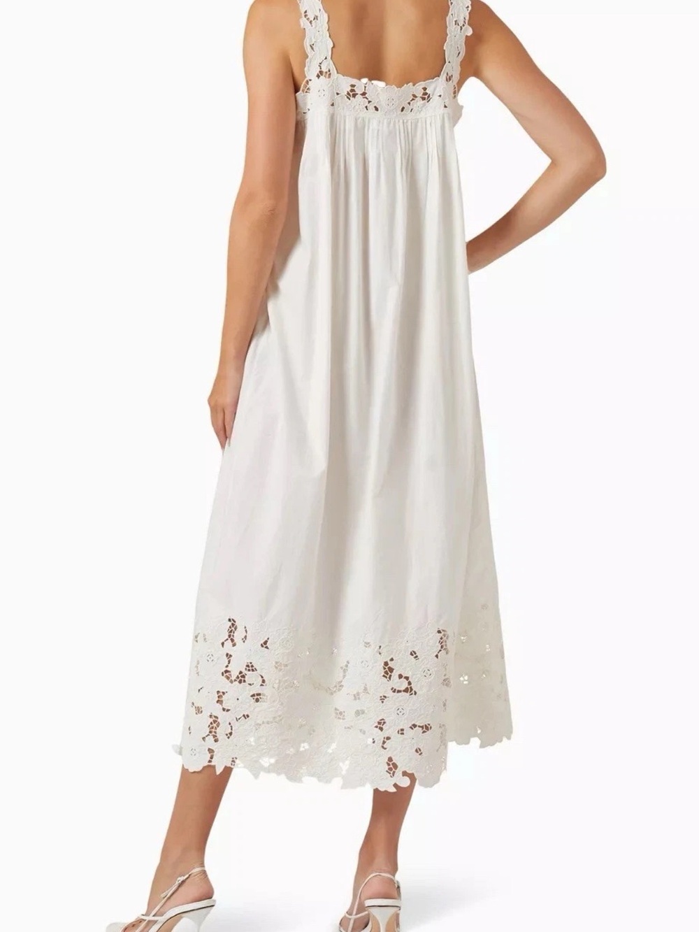 DÔEN Ellen Dress white eyelet cotton - Picture 2 of 6